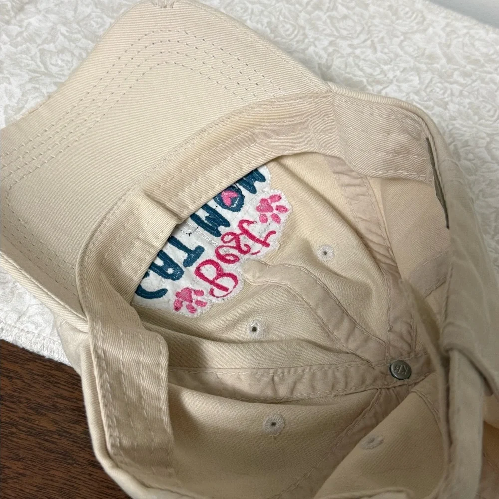 KBETHOS Best Cat Mom Ever Vintage Baseball Cap Stone Beige 100% Cotton